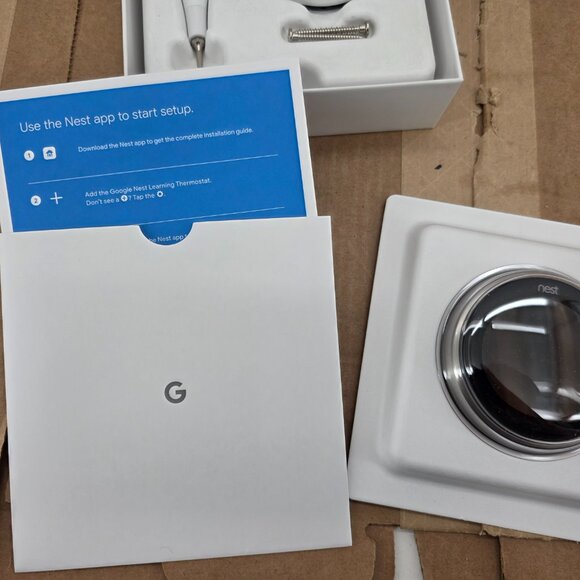 Google Nest 3rd BlackGeneration Learning Programmable Thermostat Kit T3016US A+ - Picture 7 of 16